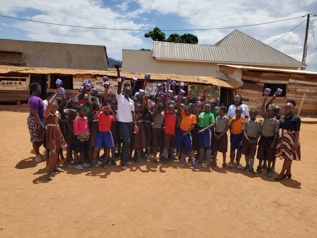 Cycle Safe team and students during an outreach session