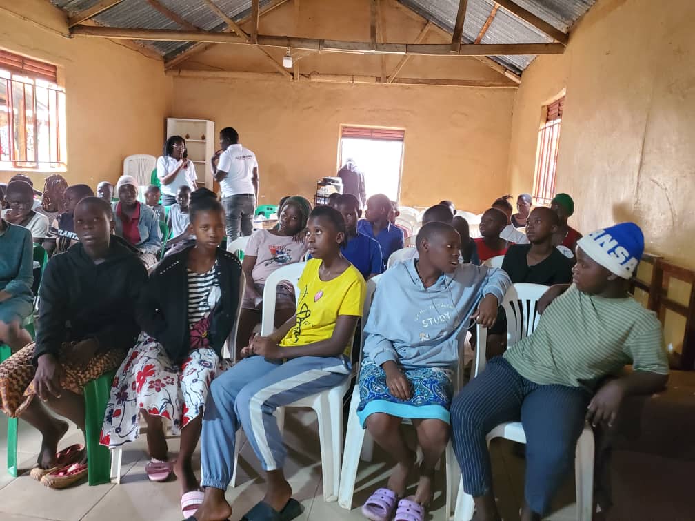 Students during outreach session